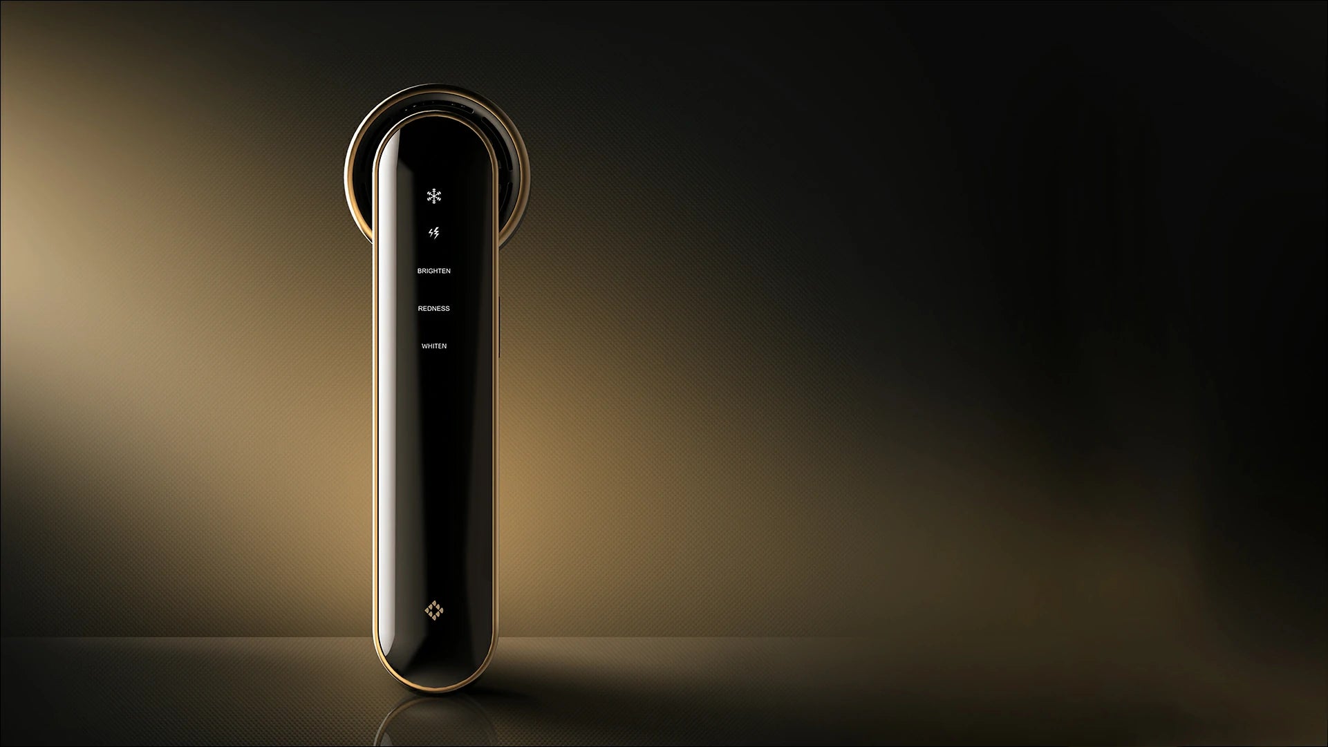 JOVS Blacken Photofacial Skincare Device displayed against an elegant golden gradient background, combining beauty and advanced technology.