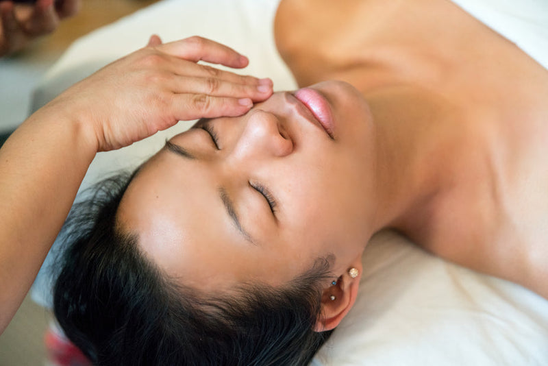 A woman who frequently undergoes beauty treatments