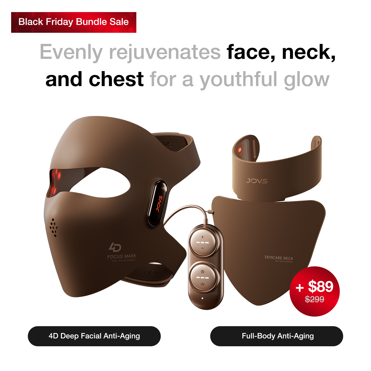 JOVS 4D Laser Light Therapy Mask