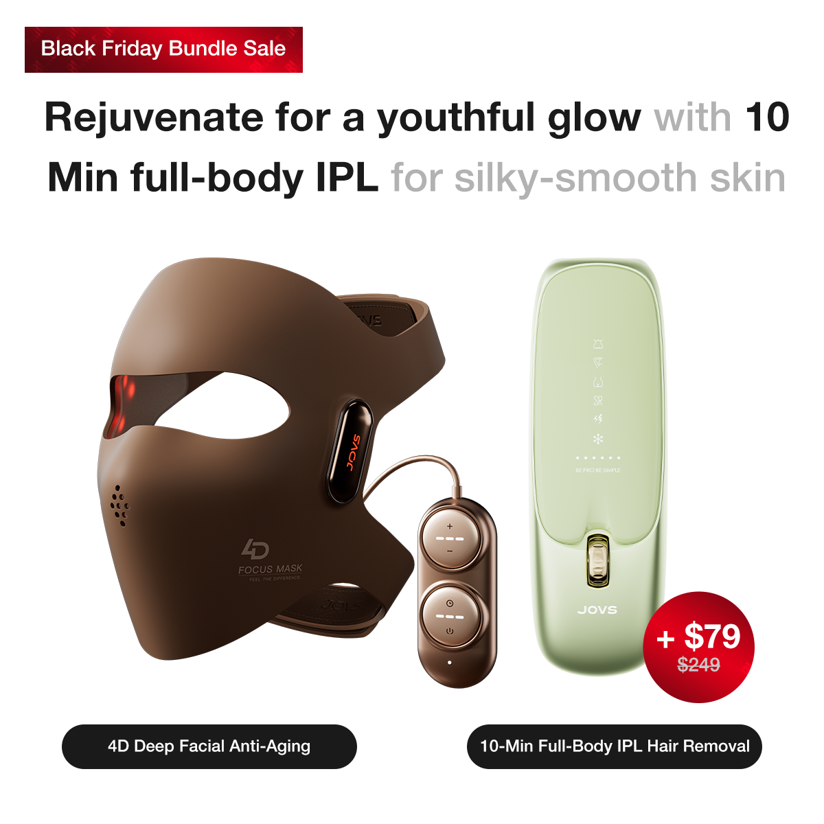 JOVS 4D Laser Light Therapy Mask