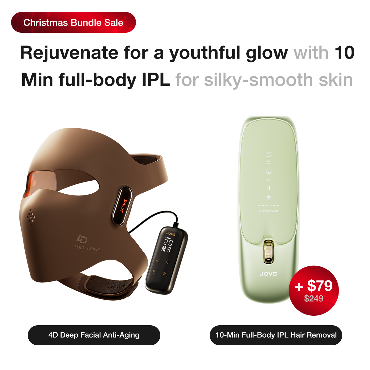 JOVS 4D Laser Light Therapy Mask