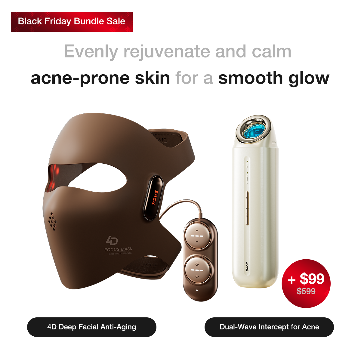 JOVS 4D Laser Light Therapy Mask