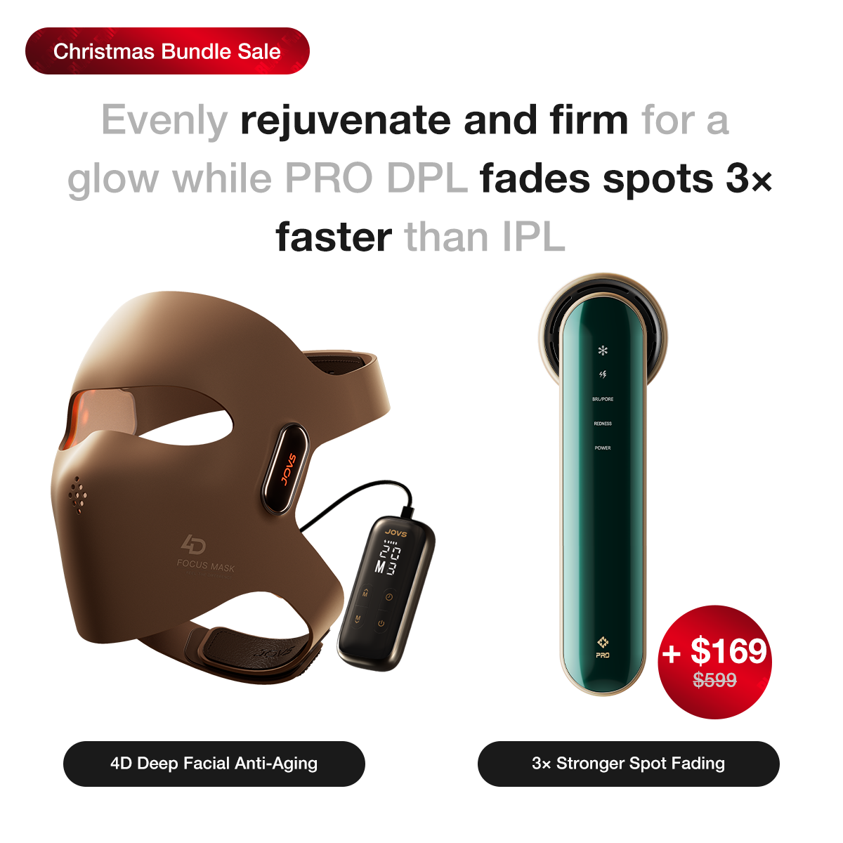 JOVS 4D Laser Light Therapy Mask