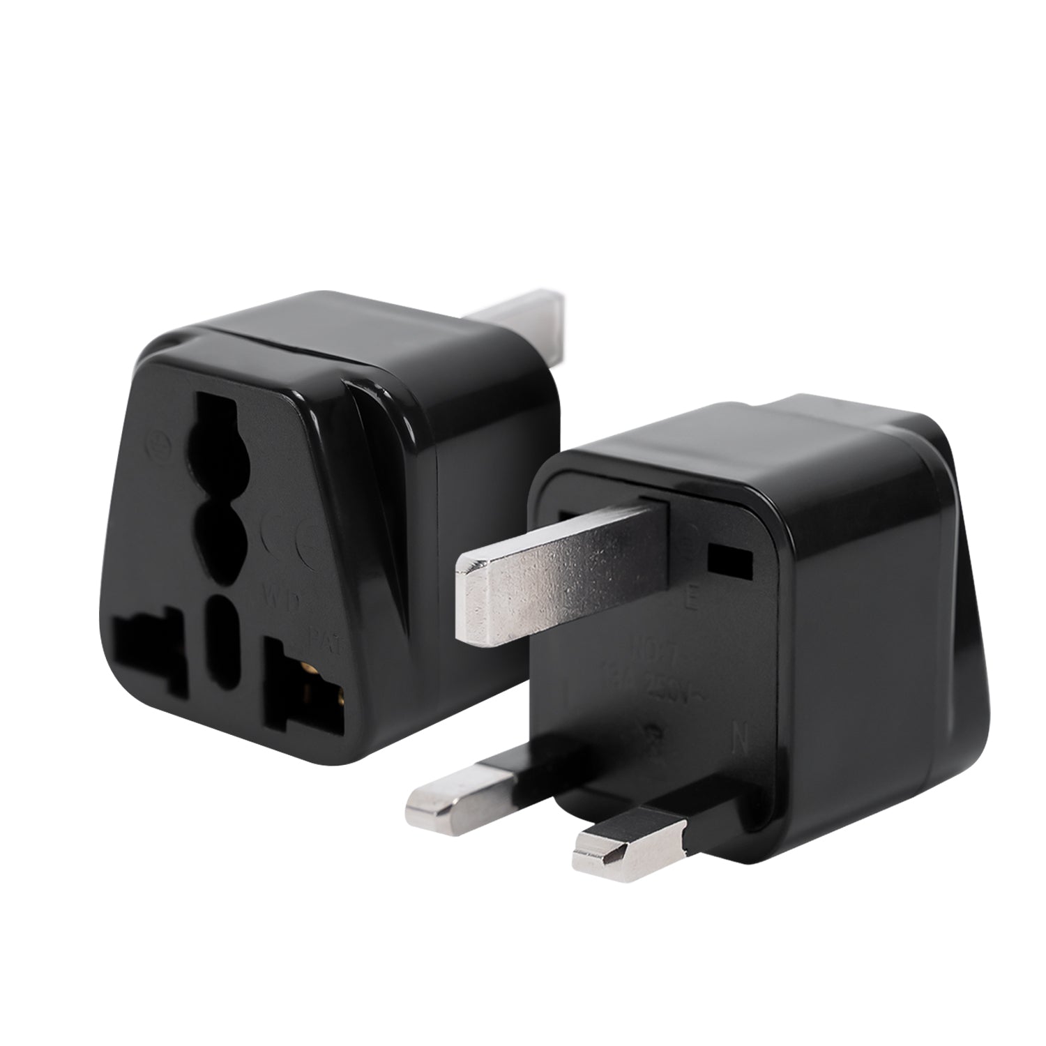 JOVS Durable Black USA to United Kingdom Conversion Plug for Safe Power Connection.