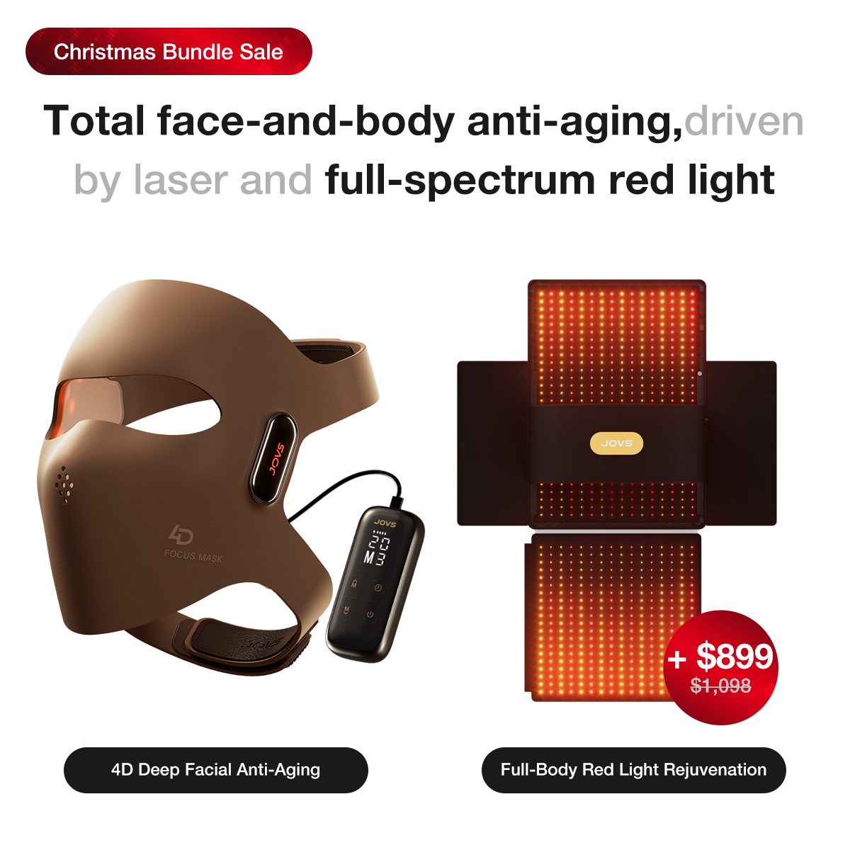 JOVS 4D Laser Light Therapy Mask