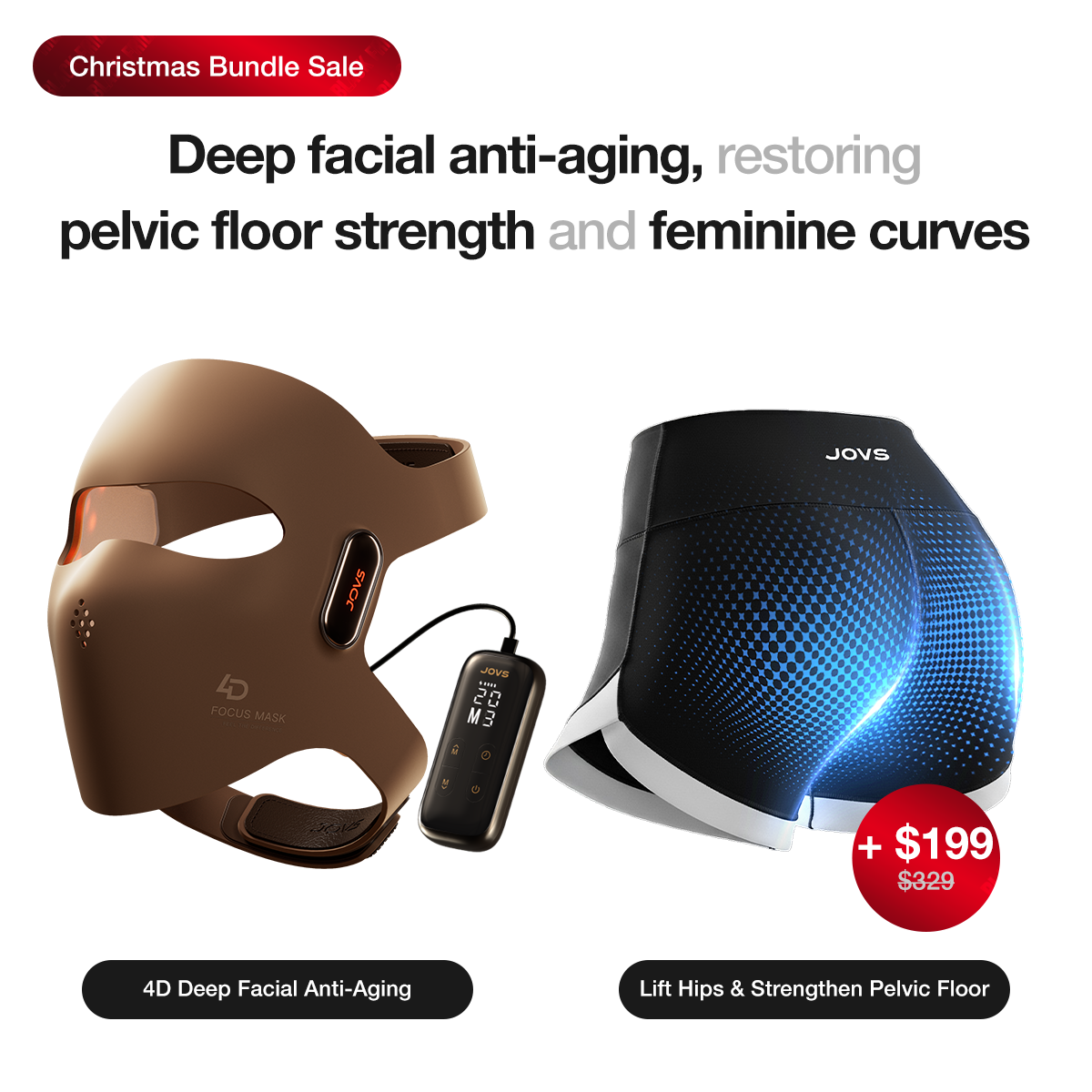 JOVS 4D Laser Light Therapy Mask