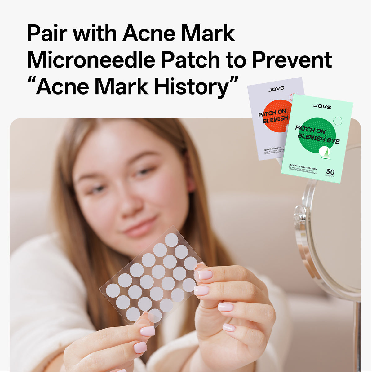 JOVS Microneedle-Infused Acne Patch