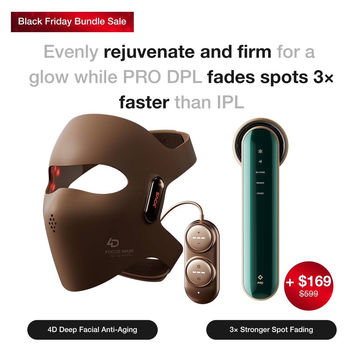 JOVS 4D Laser Light Therapy Mask