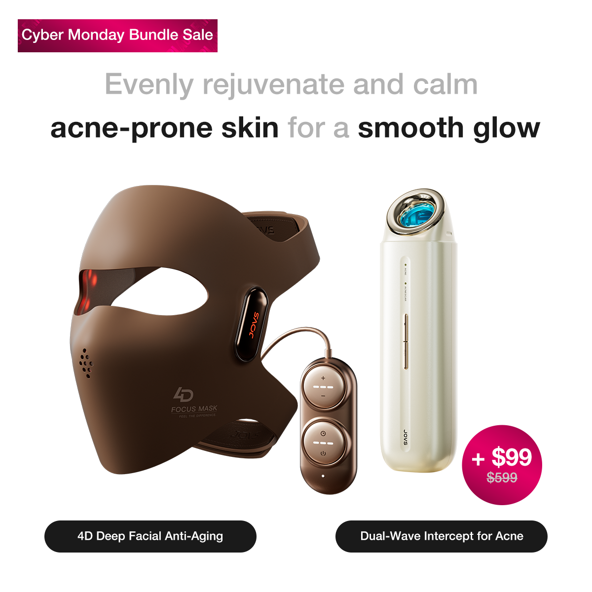 JOVS 4D Laser Light Therapy Mask