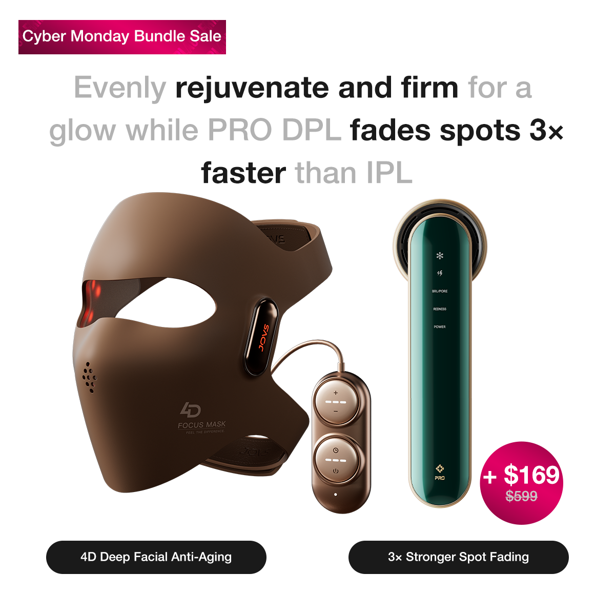 JOVS 4D Laser Light Therapy Mask