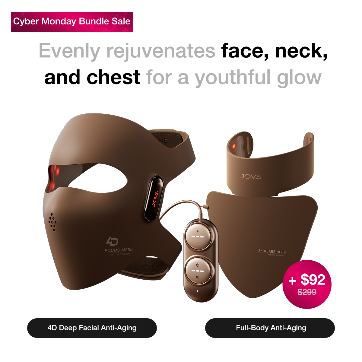 JOVS 4D Laser Light Therapy Mask