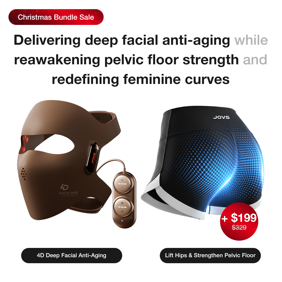 JOVS 4D Laser Light Therapy Mask
