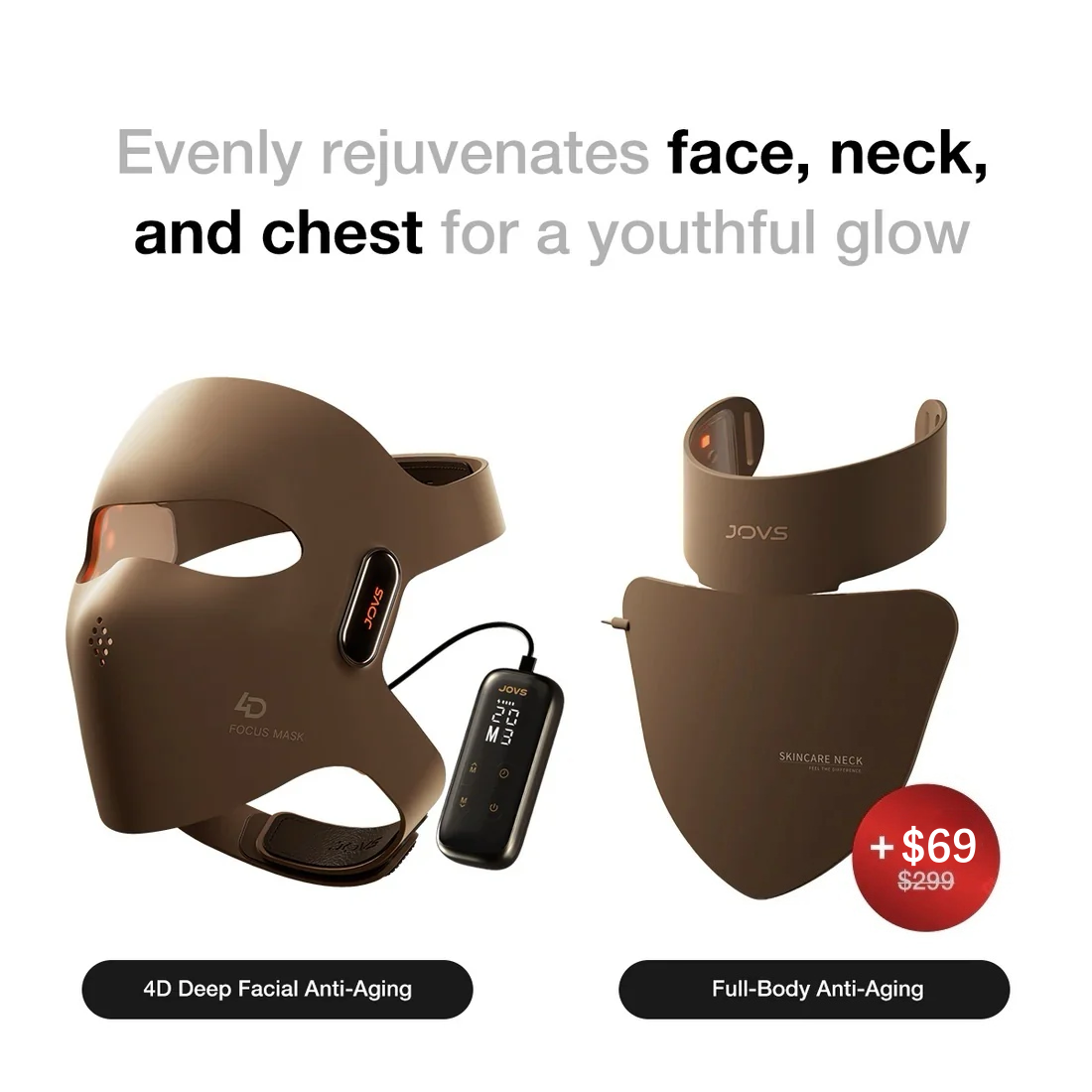 JOVS 4D Laser Light Therapy Mask