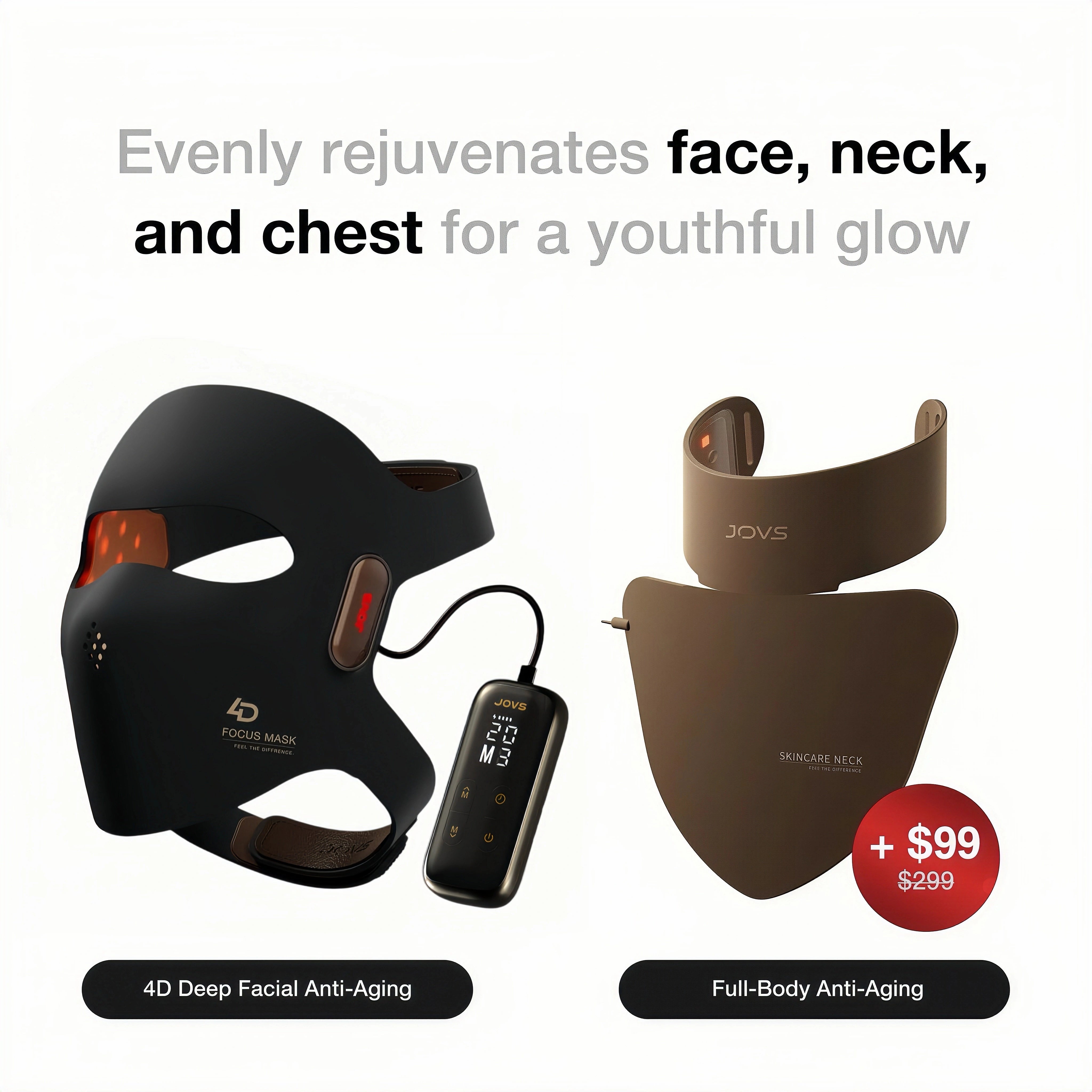 JOVS 4D Laser Light Therapy Mask