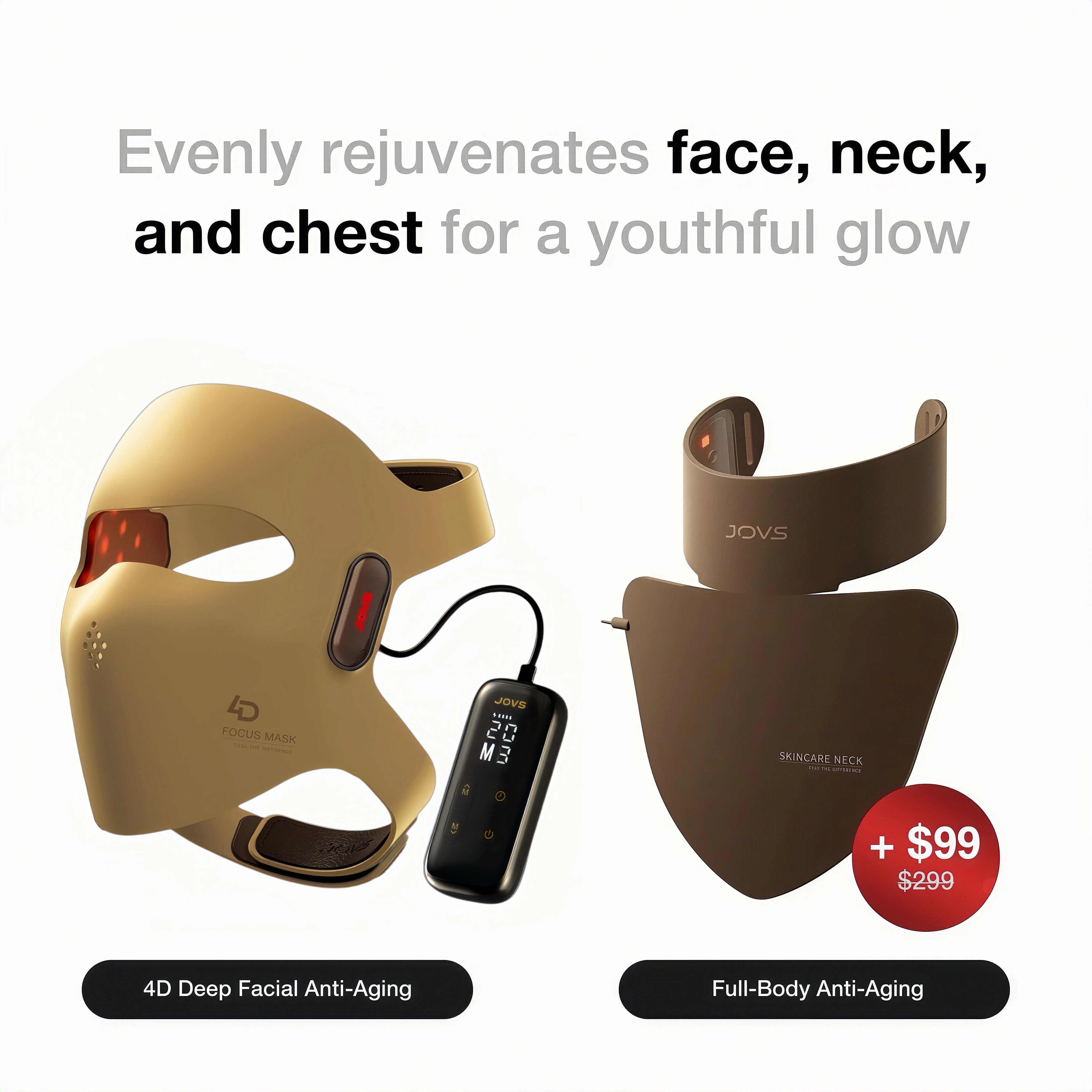 JOVS 4D Laser Light Therapy Mask