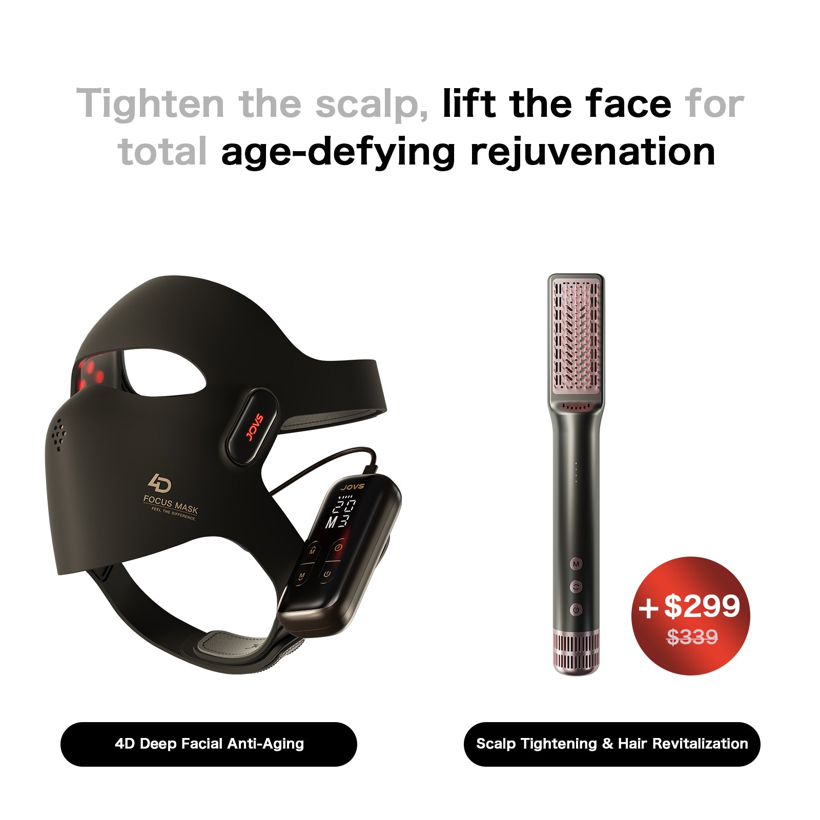 JOVS 4D Laser Light Therapy Mask