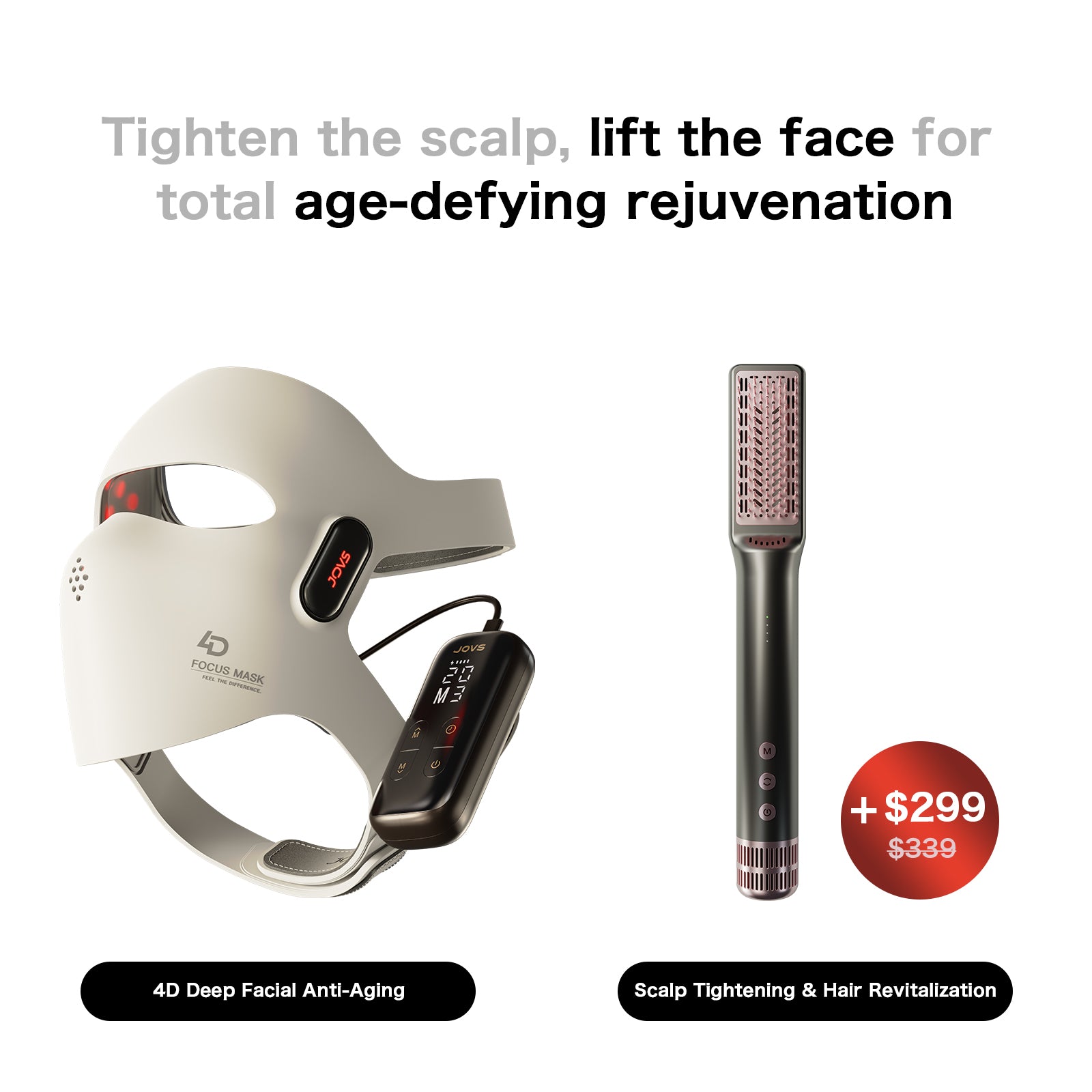 JOVS 4D Laser Light Therapy Mask