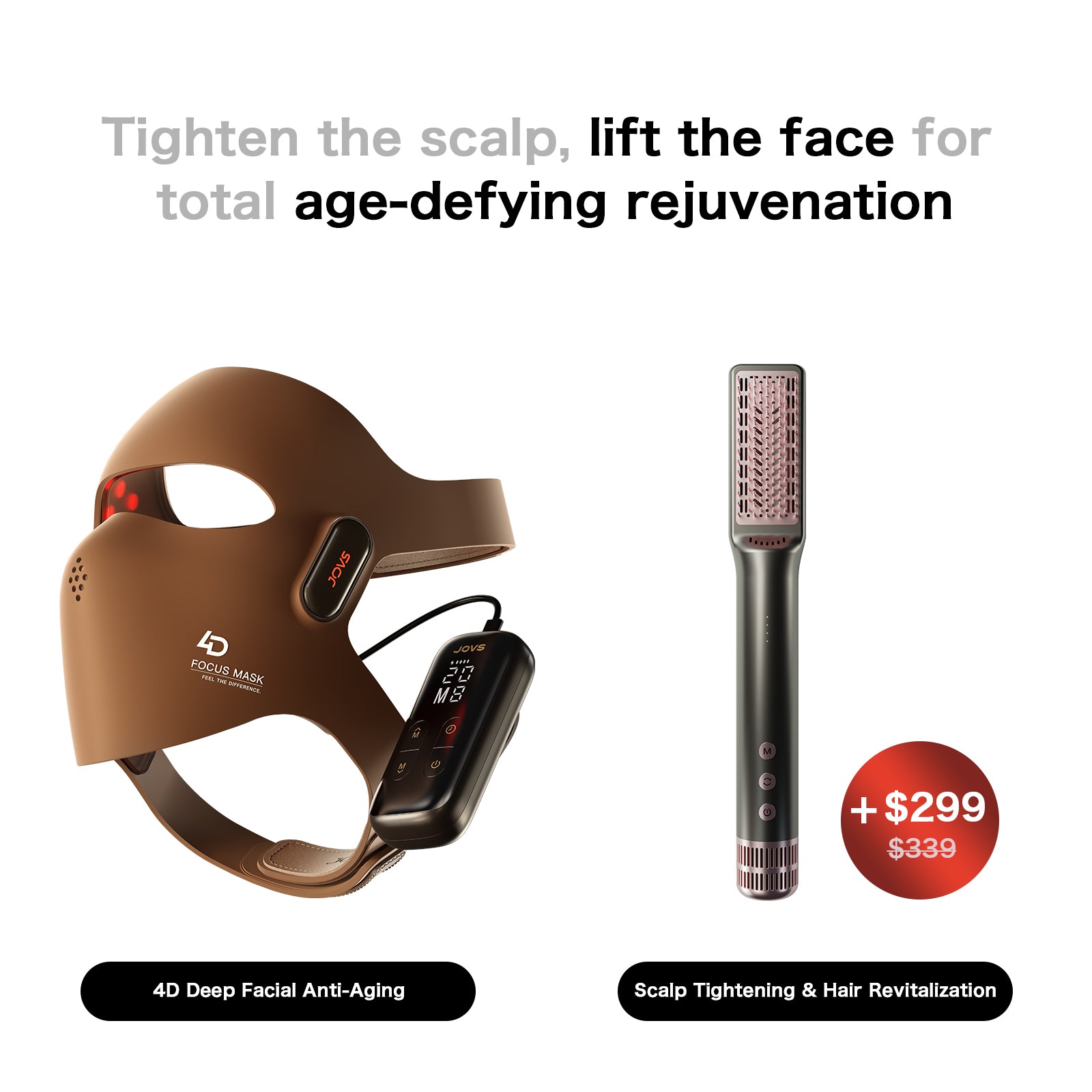 JOVS 4D Laser Light Therapy Mask