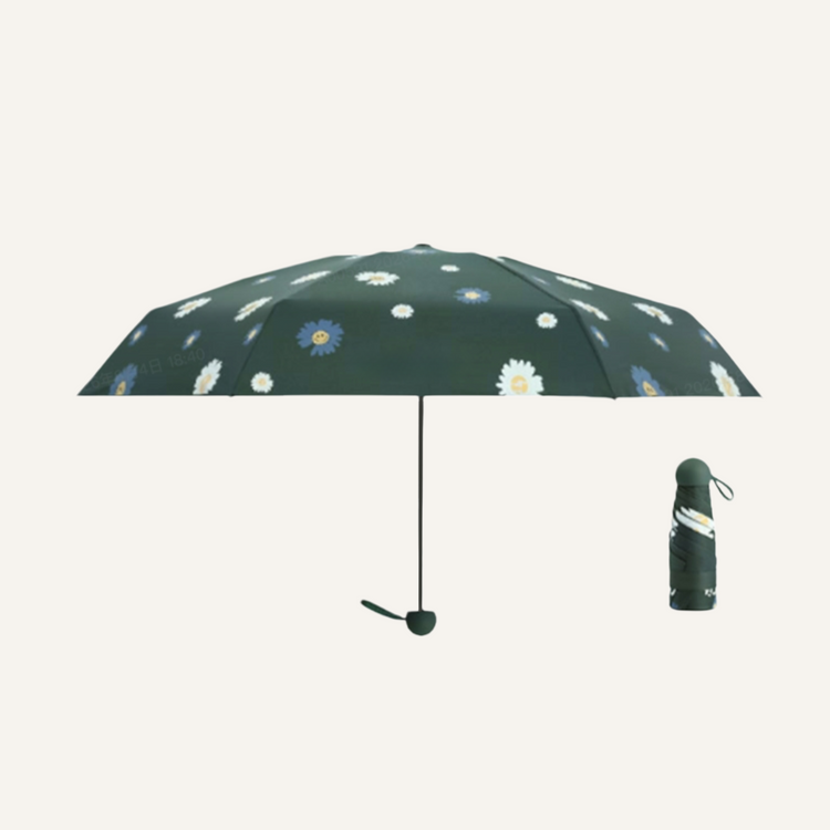 Black Daisy Umbrella