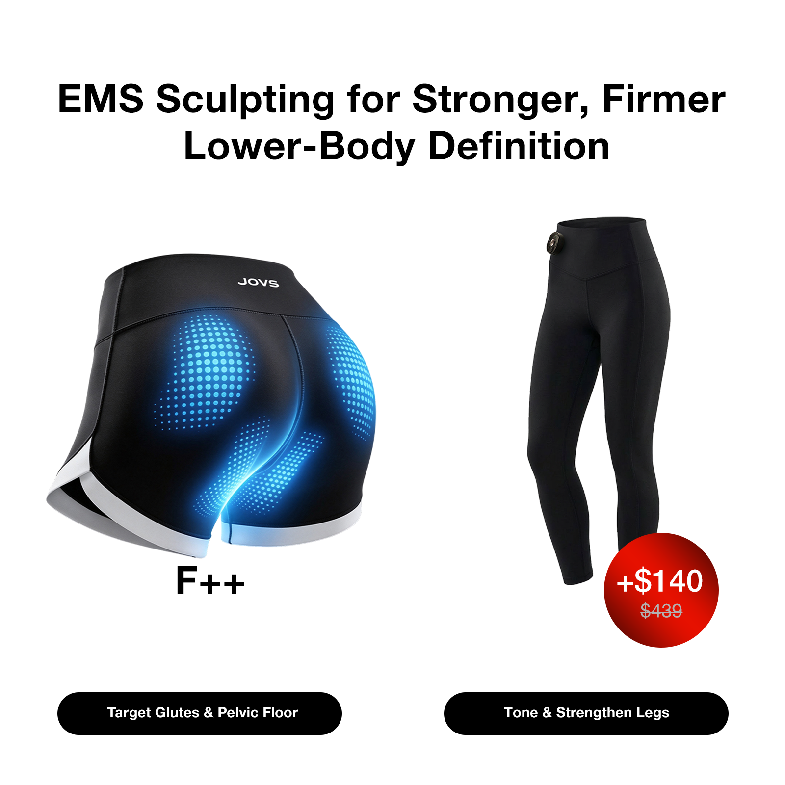 JOVS EMS Toning Shorts