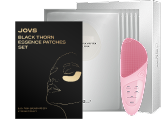 JOVS Facial Cleansing Brush + Black Thorn Essence Patches + Peptide Mask