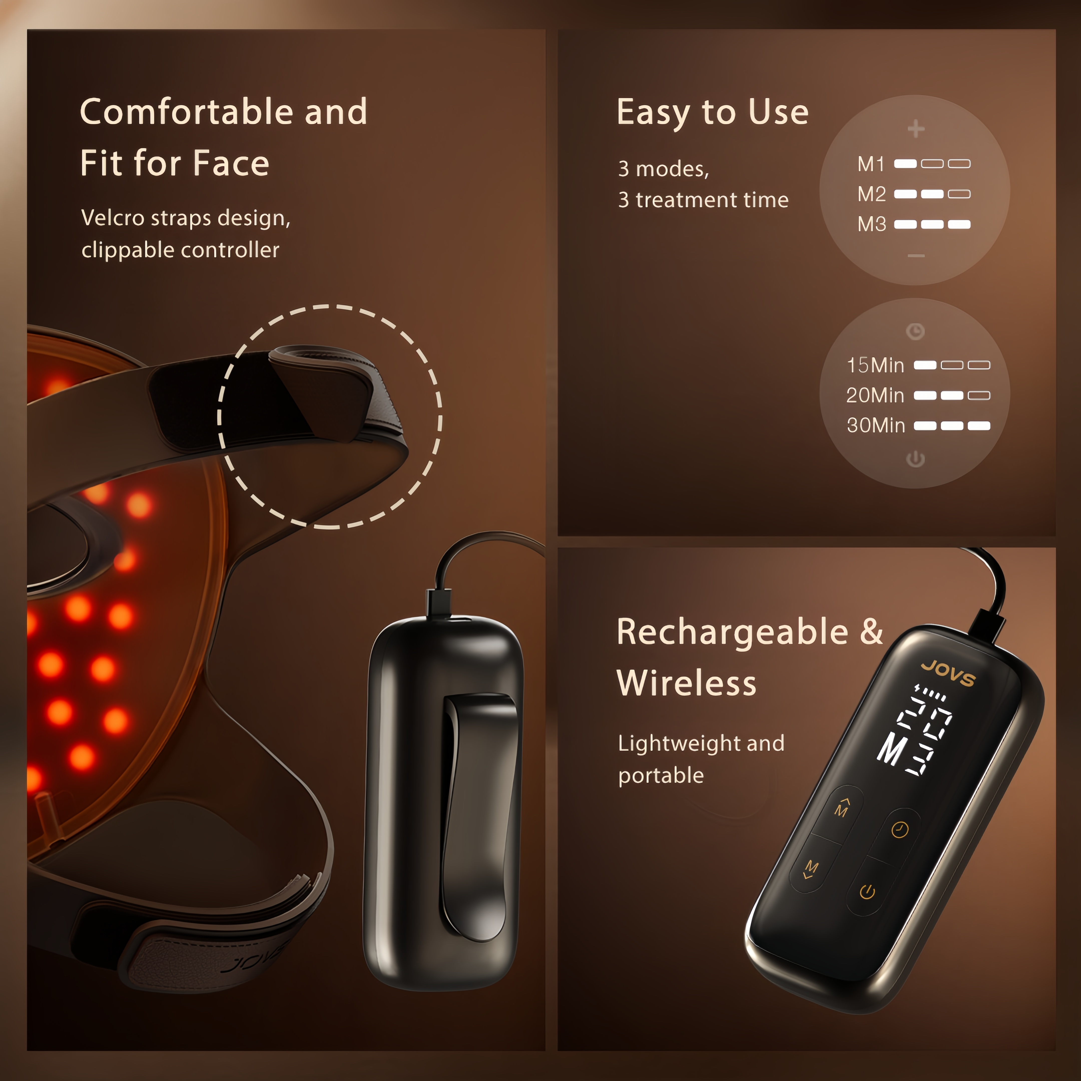 JOVS 4D Laser Light Therapy Mask