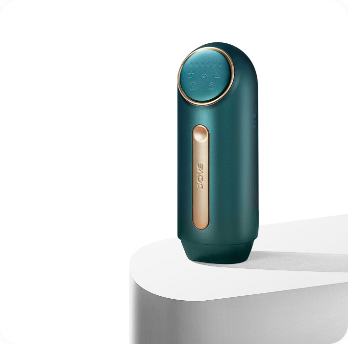 Stylish JOVS Mini Wireless IPL Hair Removal Device on Display, Combining Elegance with Cutting-Edge Hair Removal Efficacy