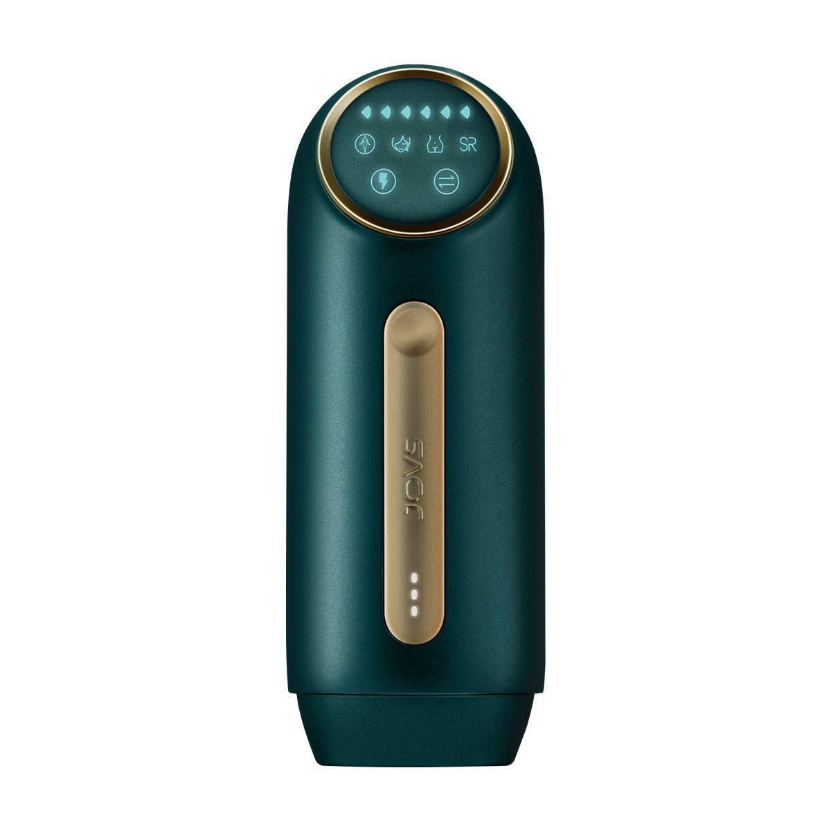 Compact JOVS Mini IPL wireless hair removal device displayed with a user-friendly touch interface.